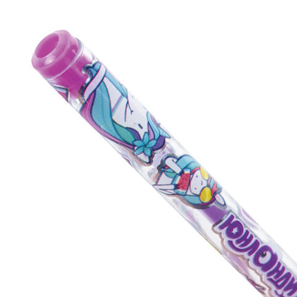 Ручки гелевые ЮНЛАНДИЯ, НАБОР 6 ЦВЕТОВ, ПАСТЕЛЬ, корпус с печатью, узел 0,7 мм, линия письма 0,5 мм, 142803