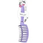 Расческа для волос скелетная, 24,5х7 см, продувная, фиолетовая/черная, MONTE VITA (МОНТЕ ВИТА), 457421