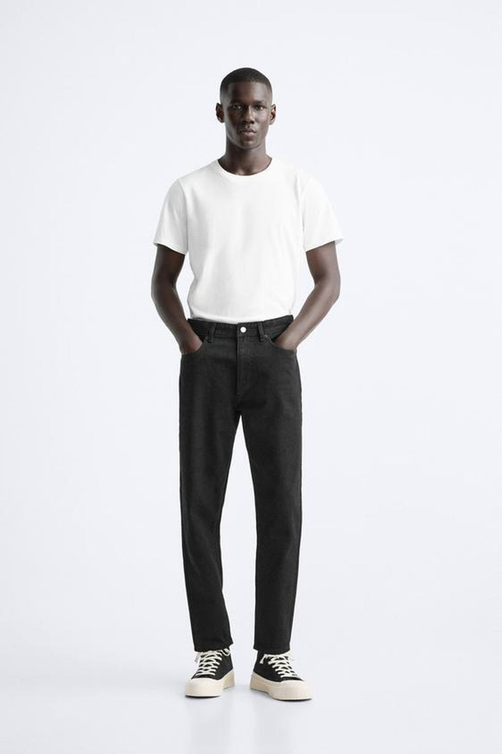 ZARA ДЖИНСЫ SLIM FIT, ЧЕРНЫЙ