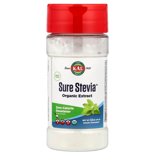KAL, Organic Sure™, экстракт органической стевии, 40 г (1,3 унции)