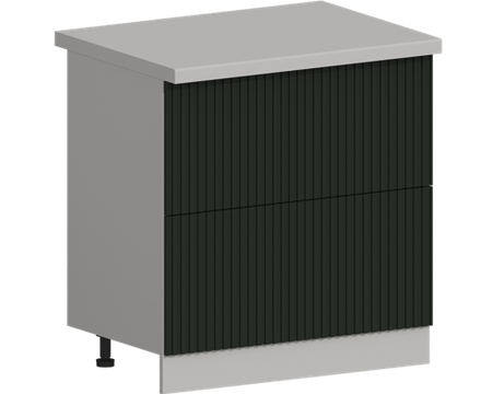 Кухня Модуль ШН2Я 800 Ликата / Насыщенно-зеленый