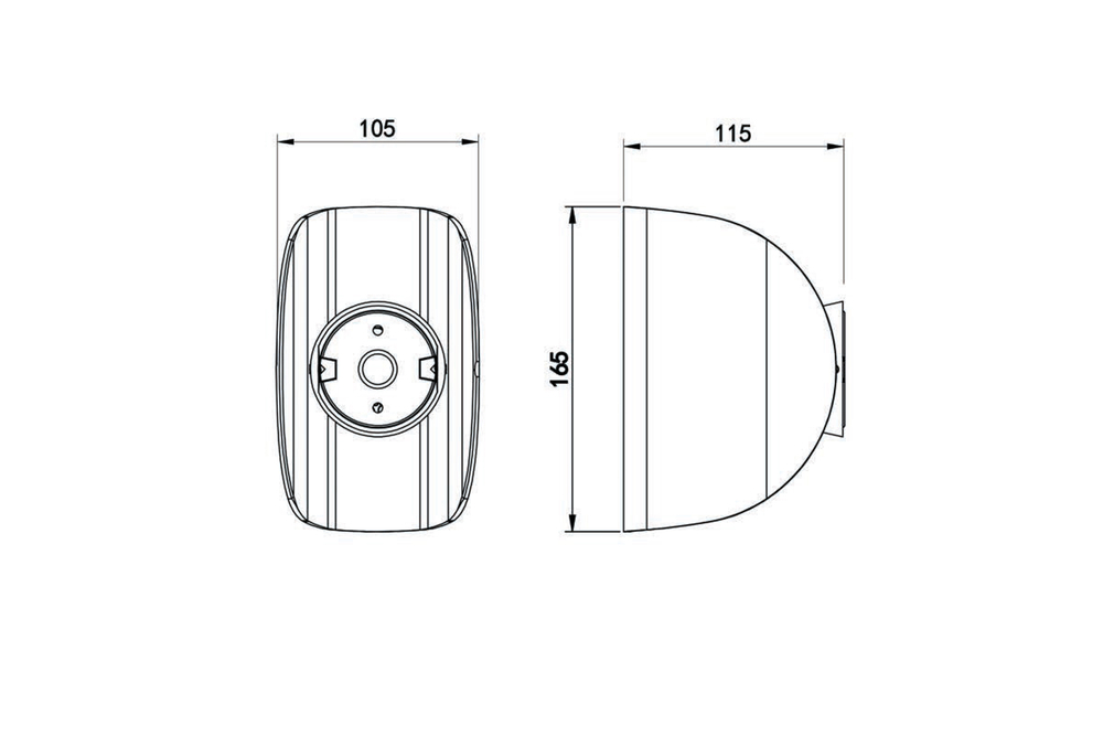 Donolux Led св-к накладной, 6W, L165, W105, H115мм, 400Lm, Ra80, 3000К, IP44, белый, блок питания в комплекте DL20122R6W1W IP44