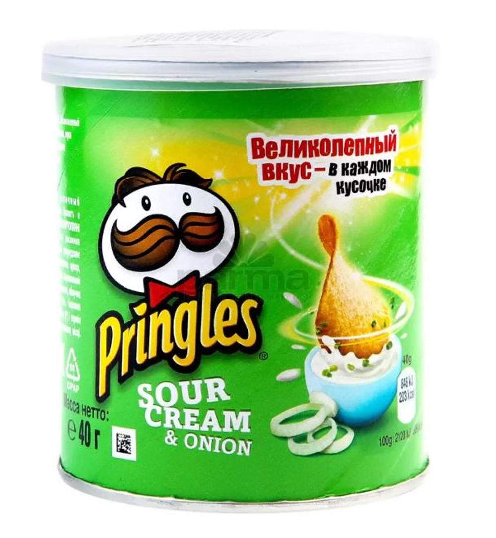 Принглс СМЕТАНА-ЛУК 40г/12
