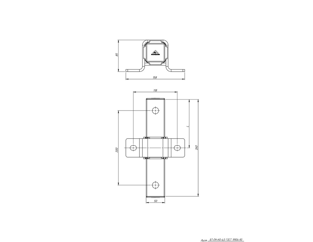 Опора SL 50x50