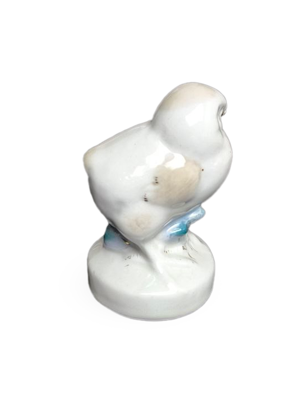 Фарфоровая статуэтка "Цыпленок", СССР, Гжель, 1950 - 1960гг.