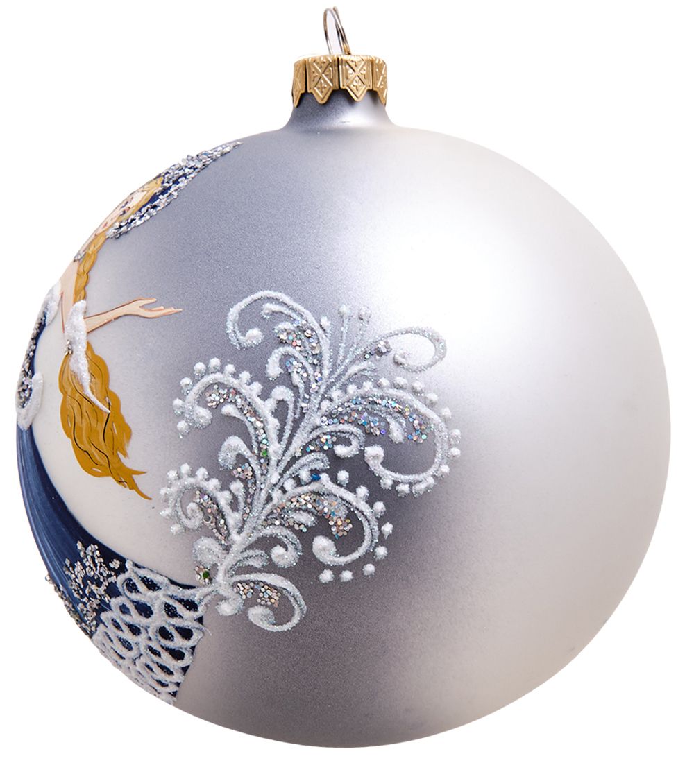 Элита НФШ-1068 Ел. украшение Шар «Снегурочка» , 120 мм