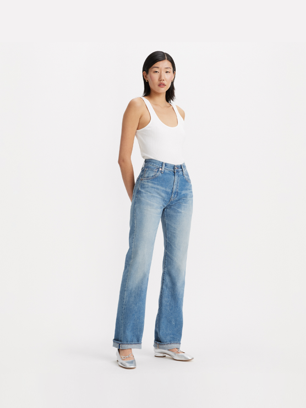 Женские прямые джинсы Levi's Straight A9138-0001, Сделано в Японии