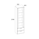 DOORSET, Шкаф открытый 2S4N. Цвет ДУБ НАВАРРА