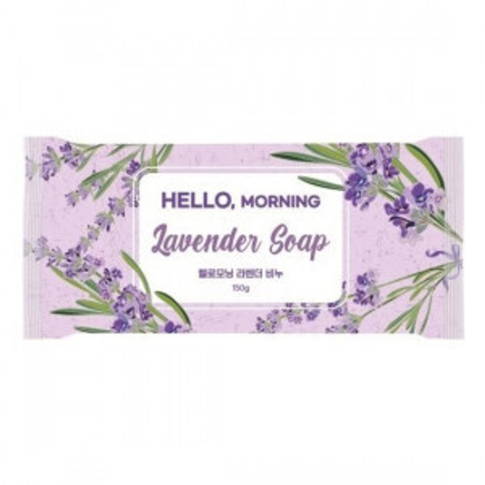 Мыло туалетное с экстрактом лаванды HELLO MORNING Lavender Soap 127 гр