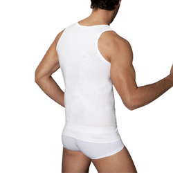 Мужская майка белая из натурального хлопка Doreanse 2005