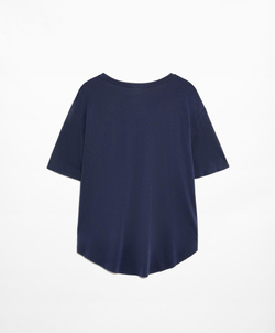 Oysho Футболка из модала с короткими рукавами, темно-синий