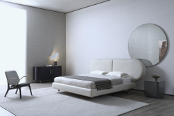 Двуспальная кровать с широким изголовьем Coco