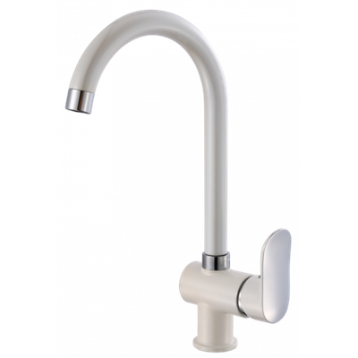 53003-F Смеситель для кухни высокий (БЕЛЫЙ) HANSEN (10/1шт)