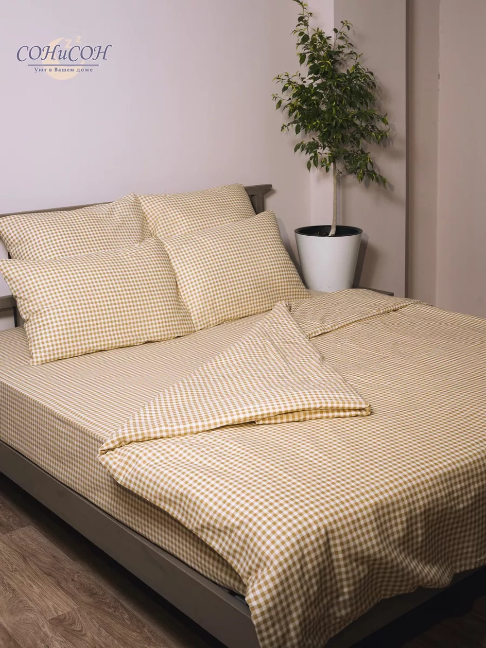 Простынь евро 240х220 см, 100% хлопок