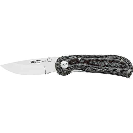 Складной нож FOX knives 494M c клинком из стали 440A, рукоять микарта