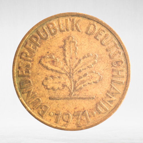 Germany, 10 Pfennigs, 1971, (Munich Mint - "D"), VF