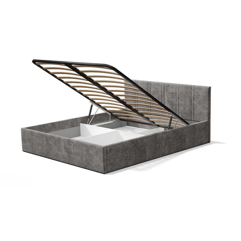 Кровать 1,6 м "Ника" КР-18 Грифельный без основания