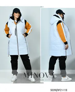 Костюм 21-118-горчица-белый Minova