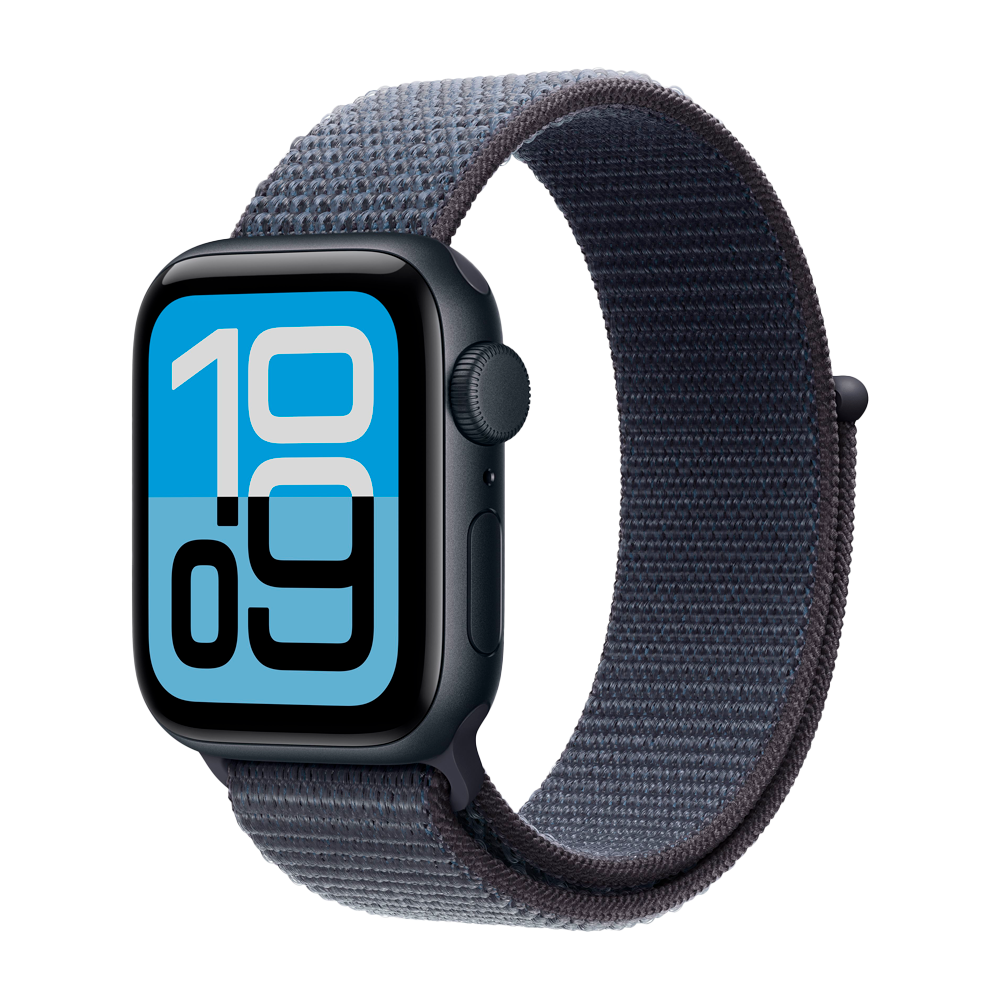 Умные часы Apple Watch SE 3 (2025) GPS, 40mm, Midnight Aluminium Case with Anchor Blue Sport Loop
