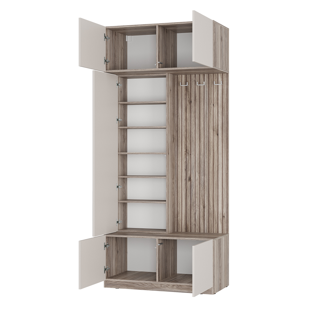 Прихожая Урбан ПР-03, Дуб смоки, Кашемир