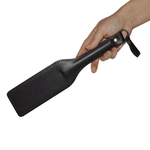Черная кожаная шлепалка 30см Новичок Sitabella BDSM Accessories 3377-1