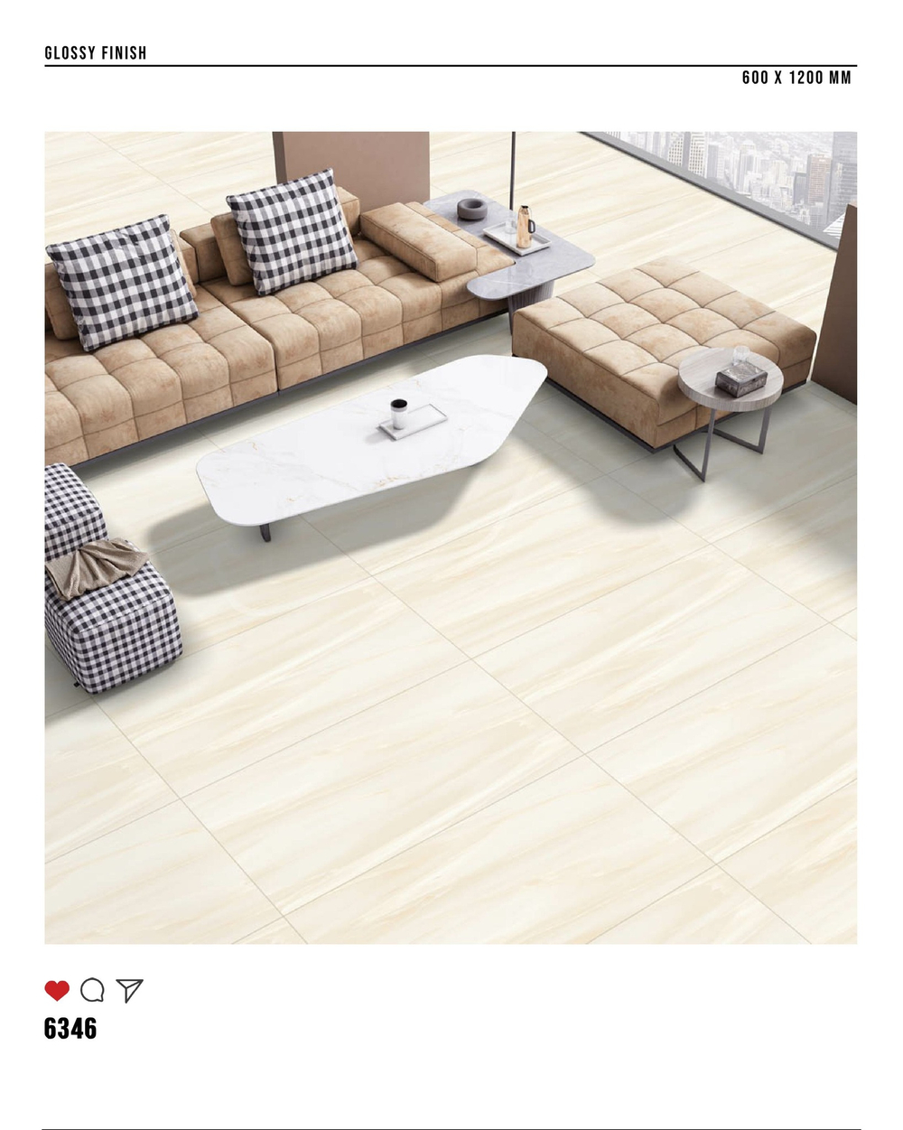 Керамогранит glossy №4 , 60х120, 6346
