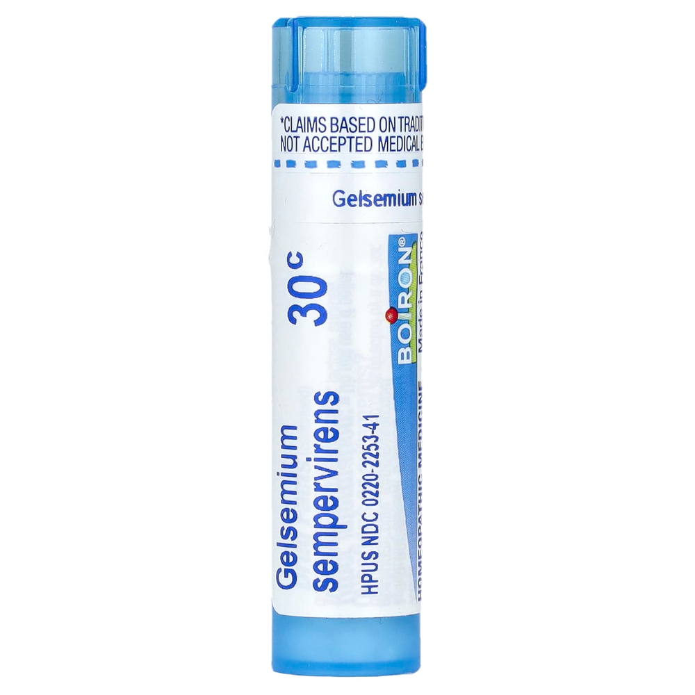 Boiron, Gelsemium Sempervirens, 30C, средство от стресса, примерно 80 гранул