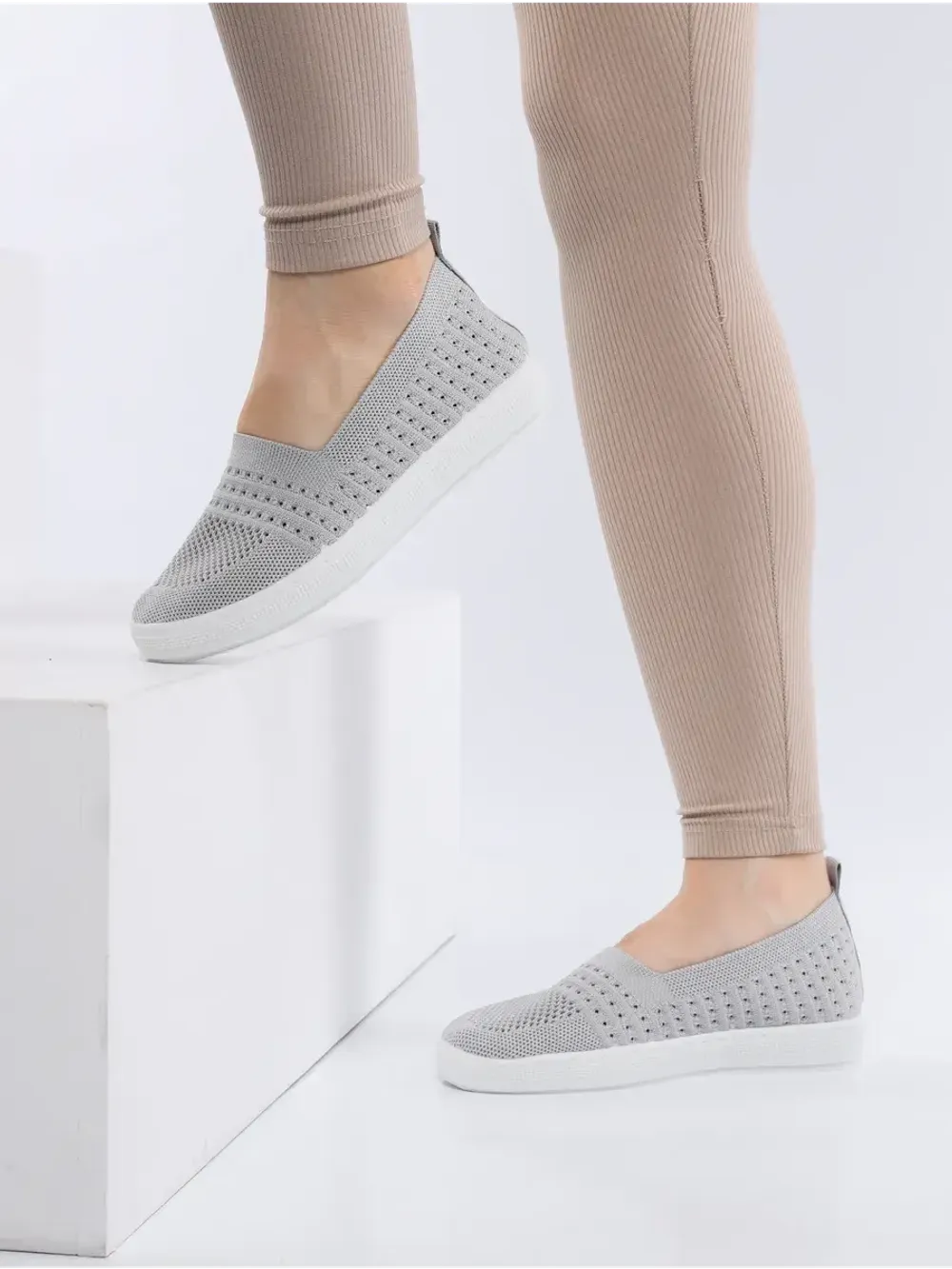 Мокасины летние текстильные