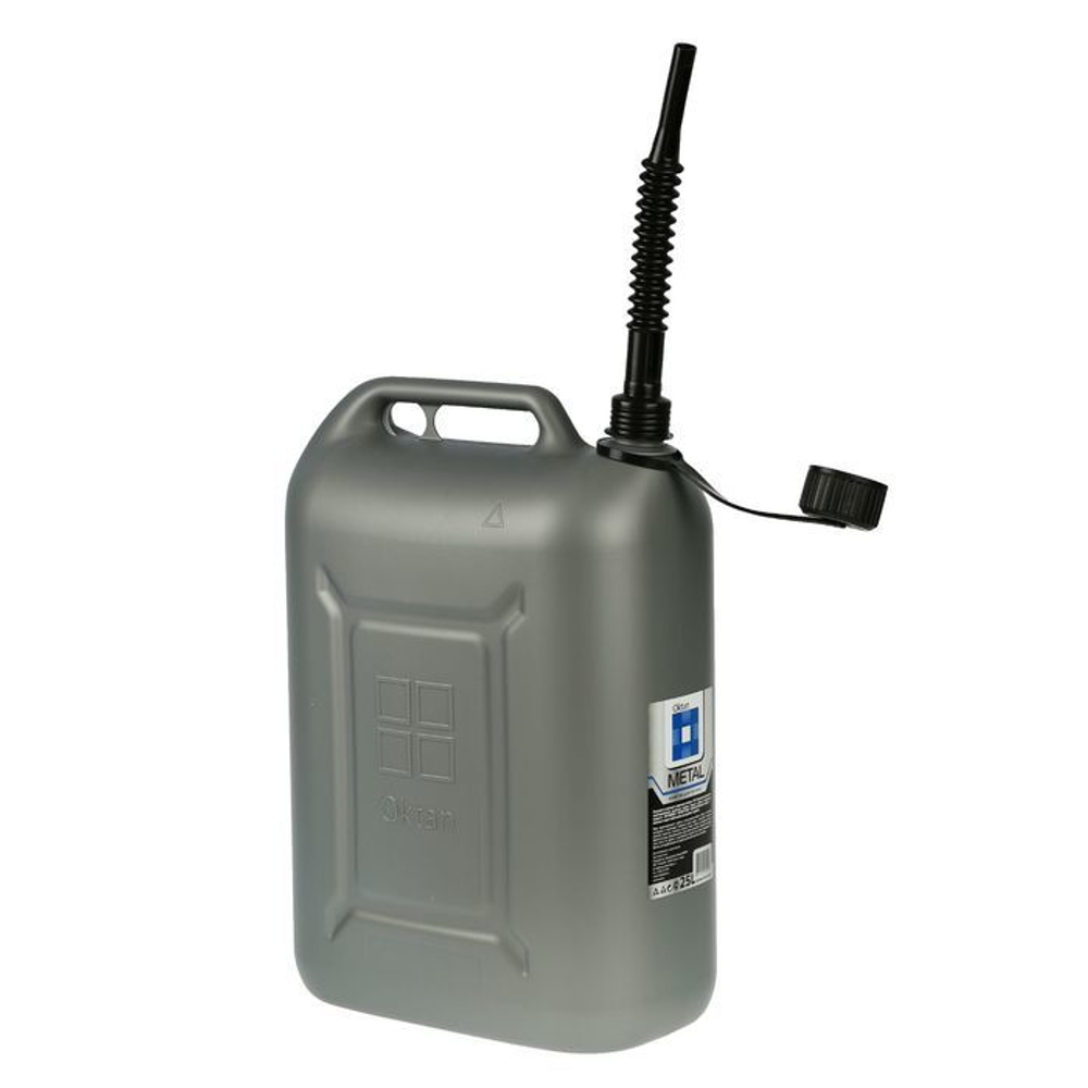 Канистра Oktan METAL, пластик, 25 л, серая