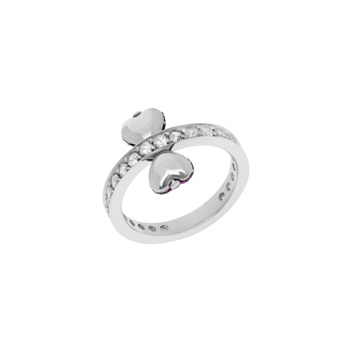 Кольцо Silver Stay With Me Ring - Fuchsia