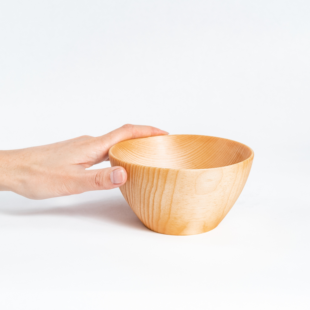 Деревянная глубокая тарелка Art of Siberia из сибирского кедра детский набор. T150