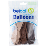 Шар латексный Набор 12 шт Пастель 36 см (Коричневый)