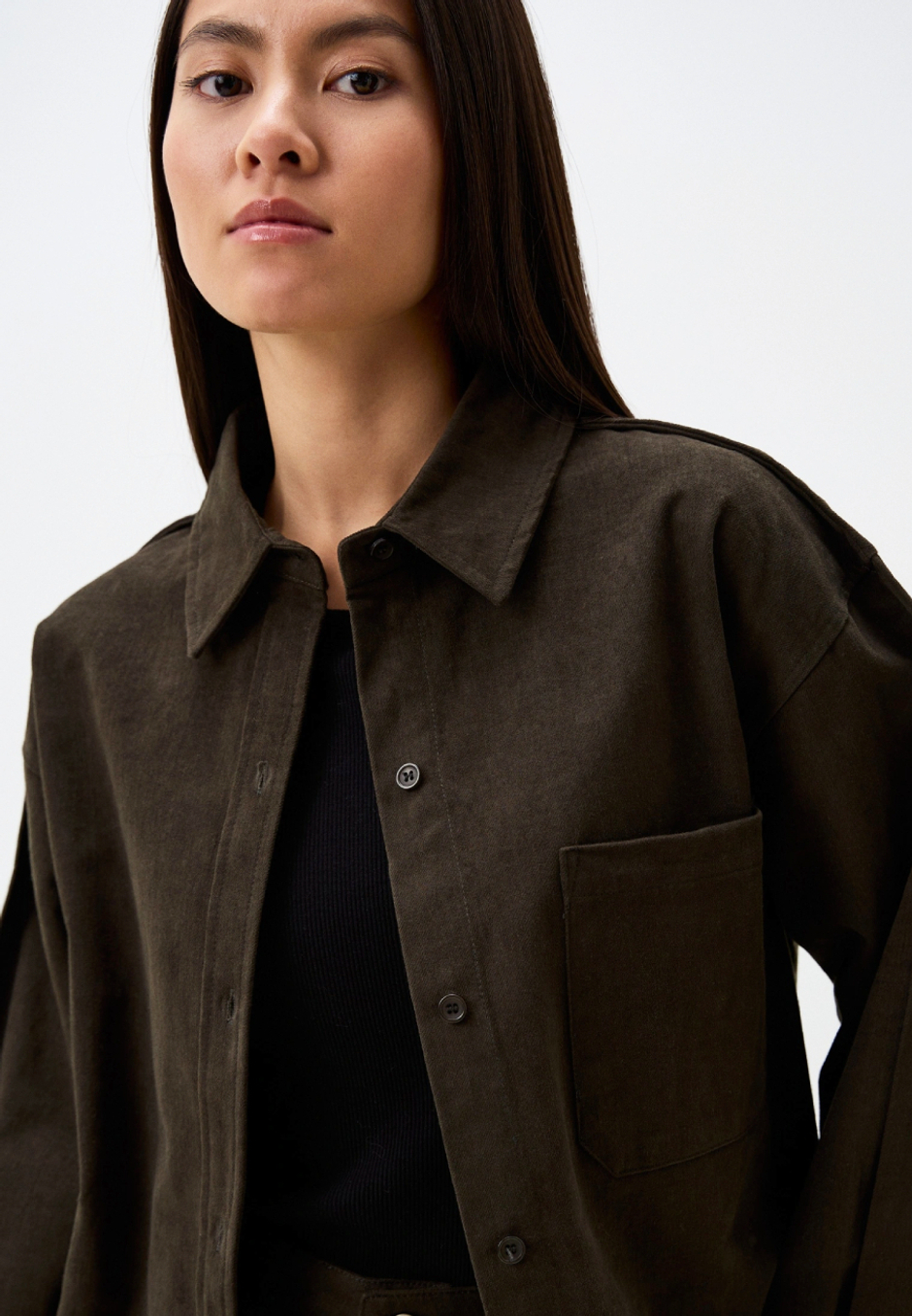 Рубашка в стиле oversize