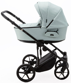 Детская коляска Adamex Zico 2 в 1 Z-TK27 СЕРО-ЗЕЛ.ТК