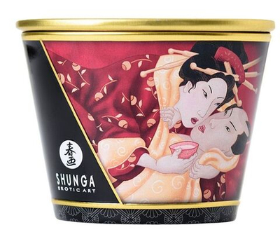 Массажная свеча Sparkling Strawberry Wine с ароматом клубничного вина - 170 мл.