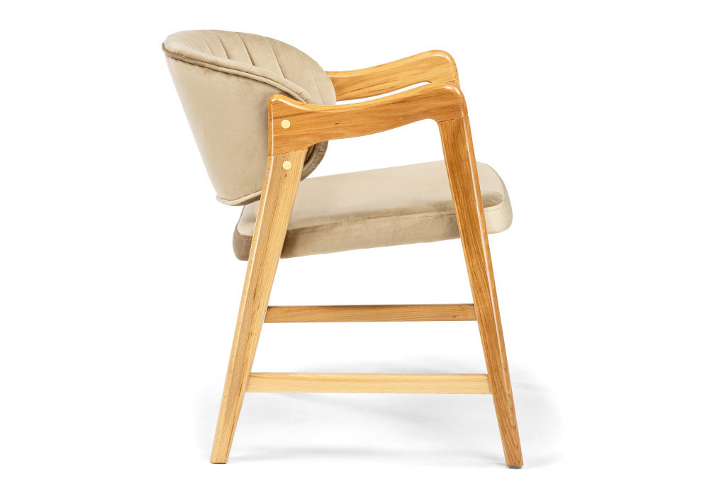 Стул деревянный Woodville Никсон ткань В15, дубовый