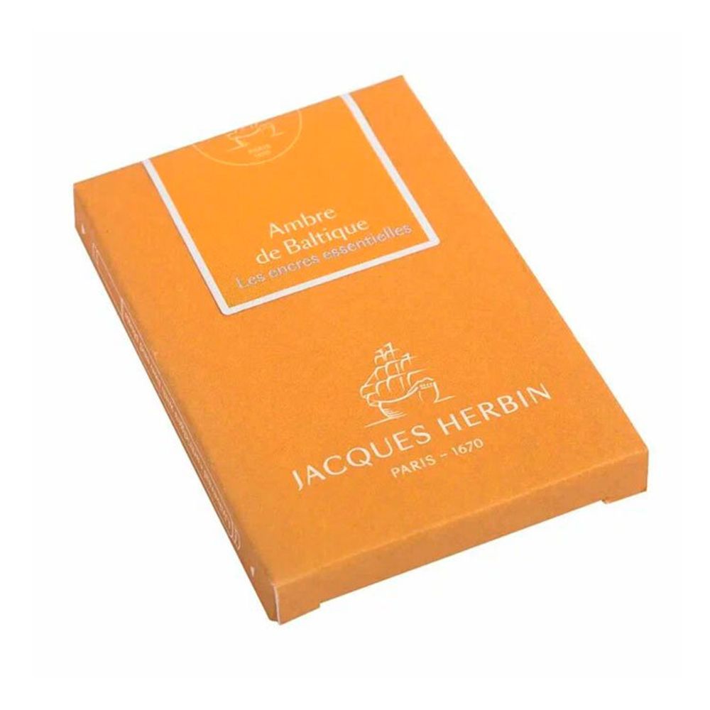 Картриджи для ручки Herbin Prestige Ambre de Baltique желто-коричневые 7 шт (11041JT)