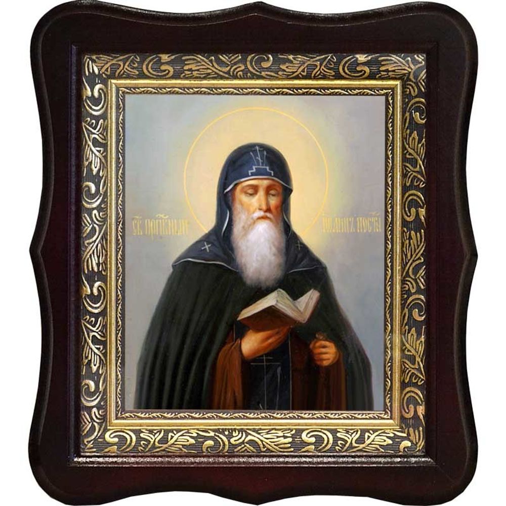 Иоанн Печерский постник преподобный. Икона на холсте.