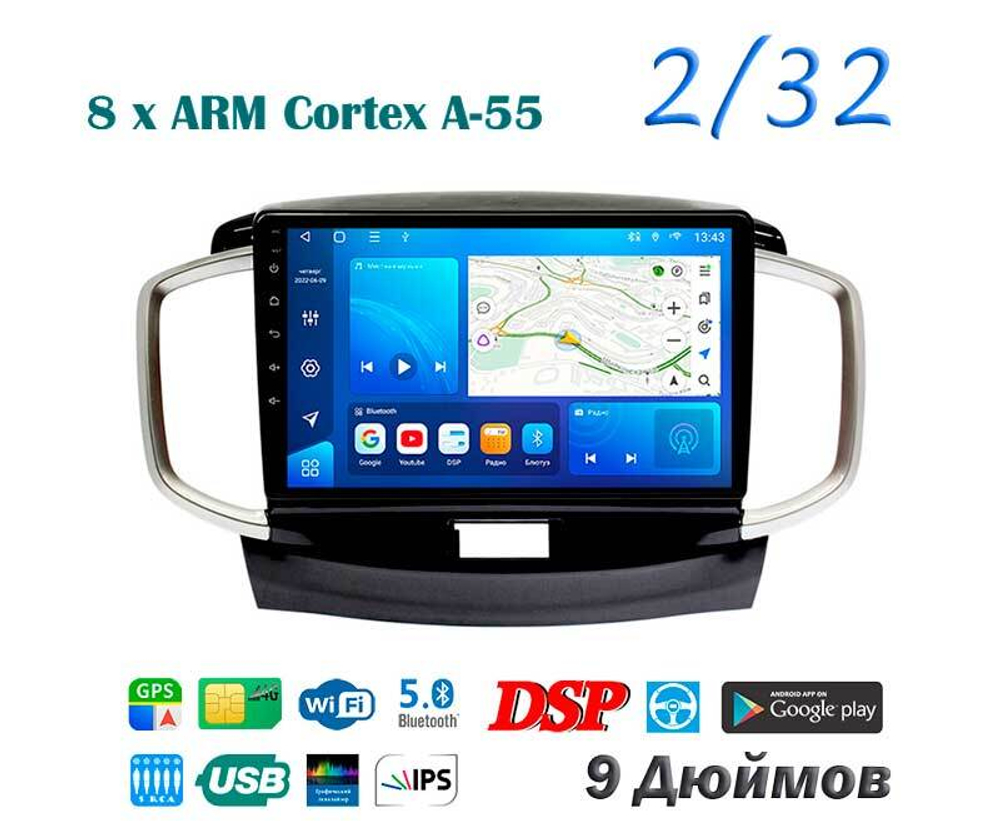 Topway TS18 2+32GB 8 ядер для Suzuki Solio 2011-2015