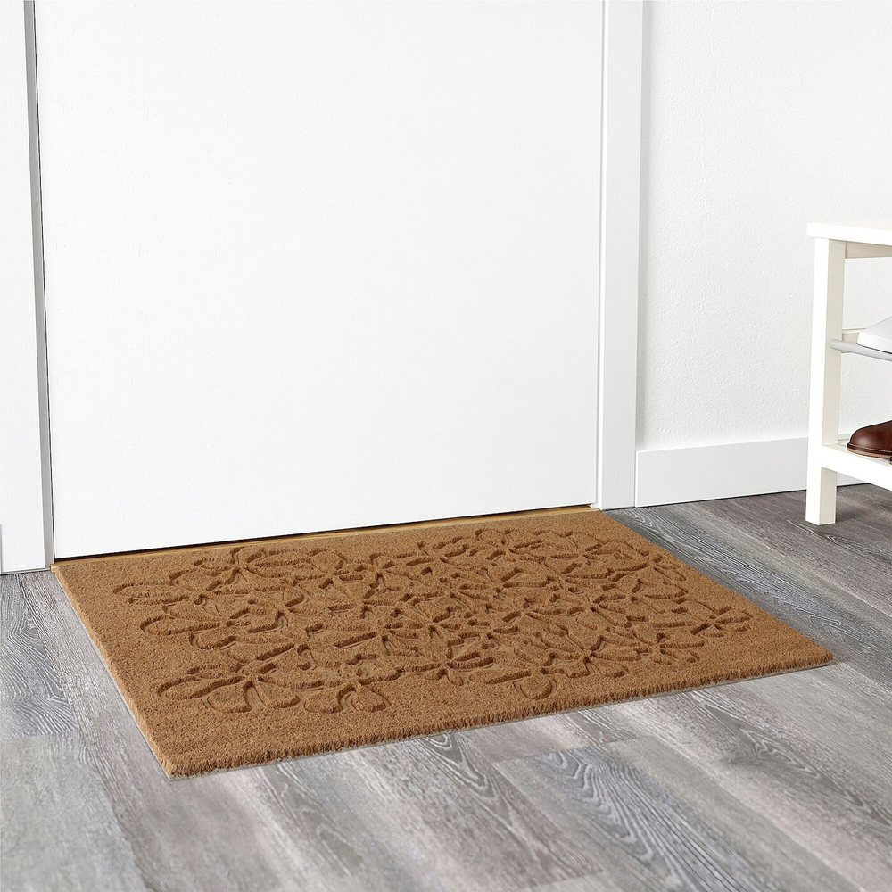 Придверный коврик IKEA HANGBRO (ХЭНГБРО), Кокосовое волокно, Светло-коричневый, 60x90 см