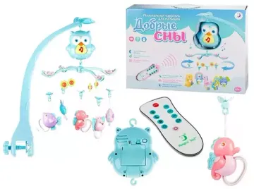 Музыкальный мобиль-карусель на кроватку " Добрые сны " с пультом