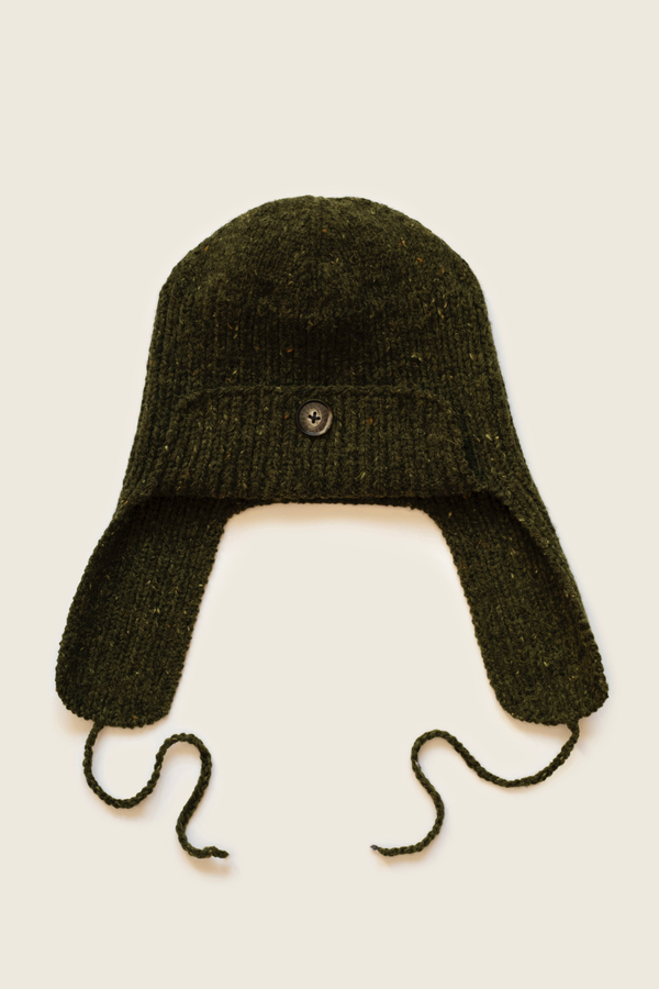 Шапка-Ушанка 25.NP.3.HAT.08.39, зелено-коричневый