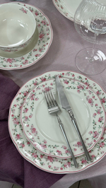 Тарелка классическая d=21 cм,фарфор "NOBLE" серия "Retro Ritz-La Vie En Rose"