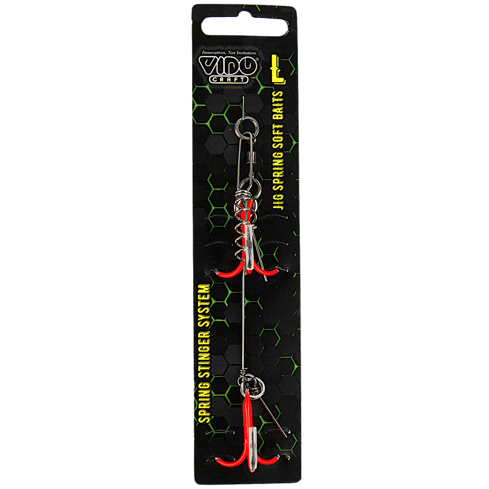 Стингер для приманок Цветной Vido Craft со спиралью VD-CSTJS 1шт Jig Spring Soft Baits Тройник -