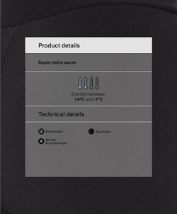 OYSHO Легинсы Super Extra Warm длиной 70см, черный