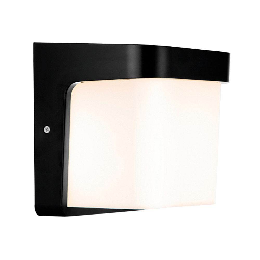 Уличный настенный светильник 140Вт E27, АБС-пластик/поликарбонат, чёрный/белый матовый