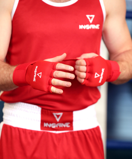 Перчатки внутренние для бокса DASH, полиэстер/спандекс, красный, L