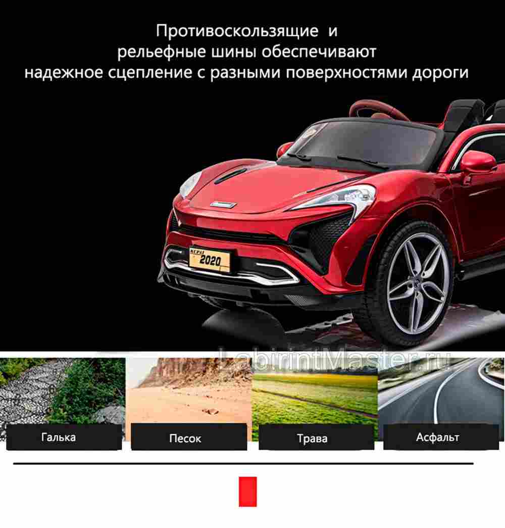 Детский электромобиль "KUPAI" KP-2020, оранжевый
