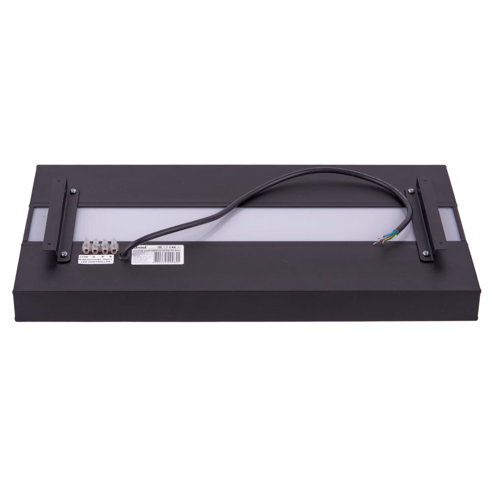 ULO-K16B 2x16W-4000K-L50 5W-RGB IP44 BLACK Светильник линейный светодиодный подвесной с фоновой подсветкой. Белый свет 4000К. Алюминий. Цвет черный. TM Uniel