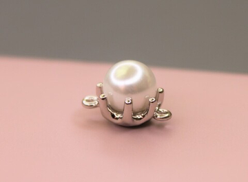 Коннектор с бусиной 17х11 мм